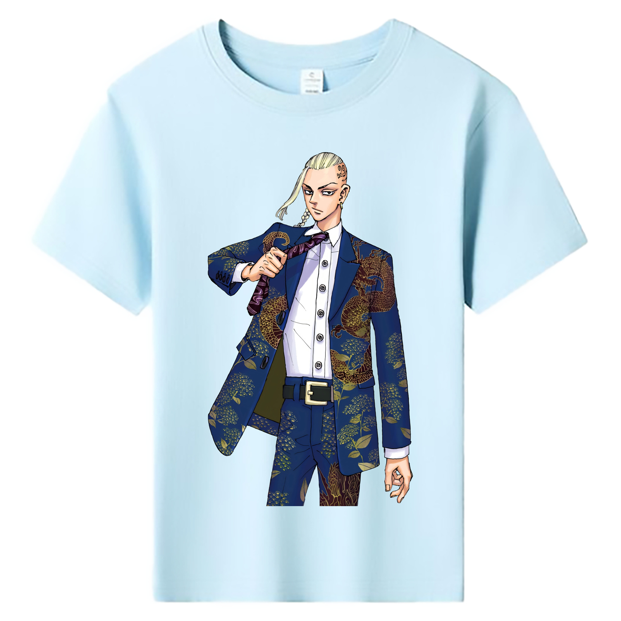 （画像用） 東京リベンジャーズ Tokyo Revengers 綿100％キッズTシャツ（フロントプリント）
